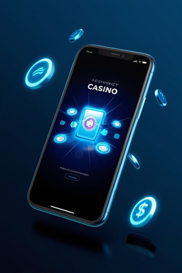 Smartphone con app casino