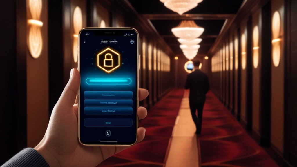 Schermata di recupero password in un corridoio di casinò scuro